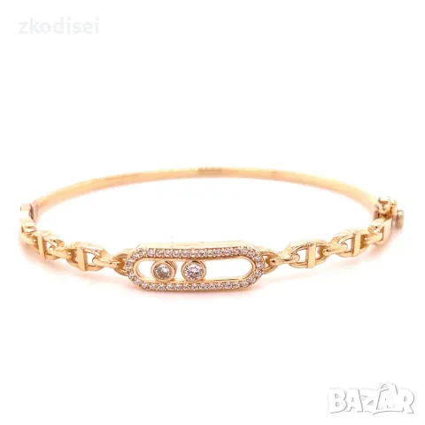 Златна дамска гривна 6,13гр. 14кр. проба:585 модел:28420-1, снимка 1