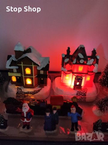 Led светеща къща Magic Village коледна сцена, снимка 3 - Декорация за дома - 38748800