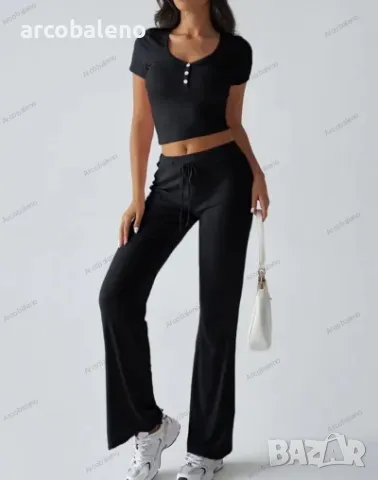 Дамски Y2K ежедневен комплект от две части, 4цвята , снимка 9 - Комплекти - 49416147