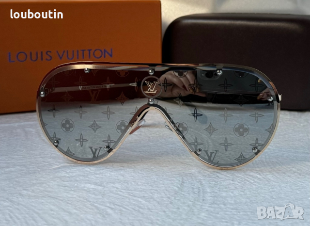 Louis Vuitton 2023 висок клас мъжки слънчеви очила маска, снимка 5 - Слънчеви и диоптрични очила - 44827350