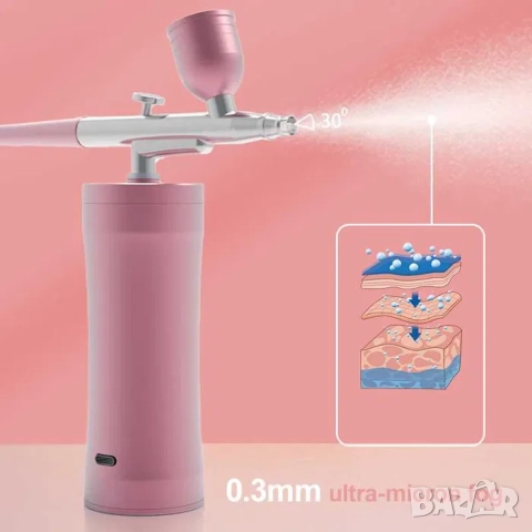 Мини кислороден нано спрей за кислородна мезотерапия за лице, снимка 11 - Козметични уреди - 52197646