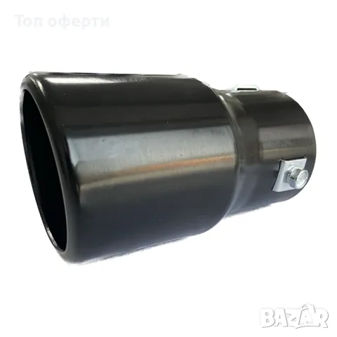 Накрайник за ауспух 2215 Черен входа-57мм изхода-76мм, снимка 3 - Аксесоари и консумативи - 48820614