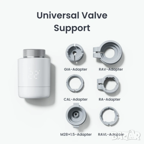 НОВ SwitchBot Smart Radiator Thermostat – интелигентен термостат за радиатор, снимка 2 - Радиатори - 53789127