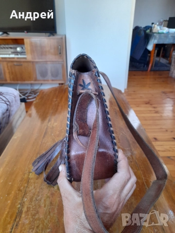 Стара дамска кожена чанта #28, снимка 3 - Други ценни предмети - 51945560