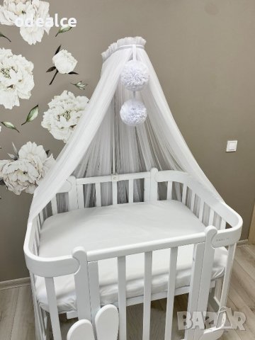 Балдахин за бебешко легло декор стая, бебешко креватче балдахини, снимка 4 - Кошарки - 40932197