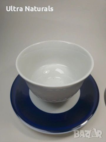 Купа с кобалтово синьо Reichenbach Echt Cobalt Germany, снимка 3 - Чинии - 53126489