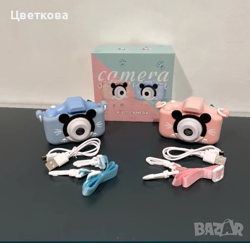 HD цифров фотоапарат за деца – 1080P видео, забавни рамки и устойчив дизайн, снимка 3 - Фотоапарати - 50489940