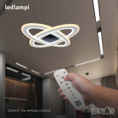 LED Плафониера 130W Димиране+Дистанционно Управление 3in1, снимка 3 - Лампи за таван - 42270807