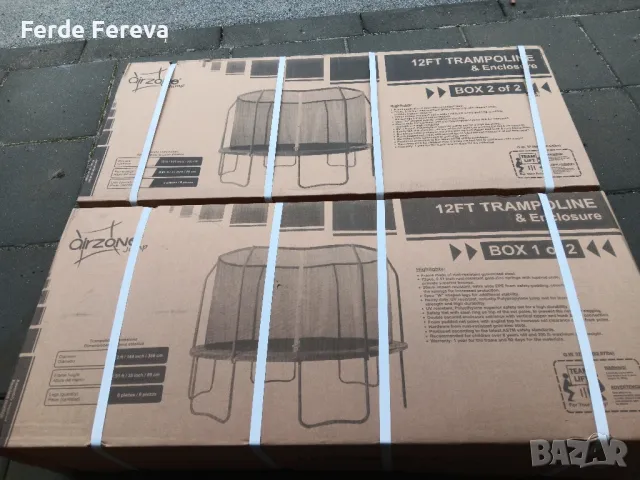 12 футов батут за деца нов, снимка 2 - Велосипеди - 48637269