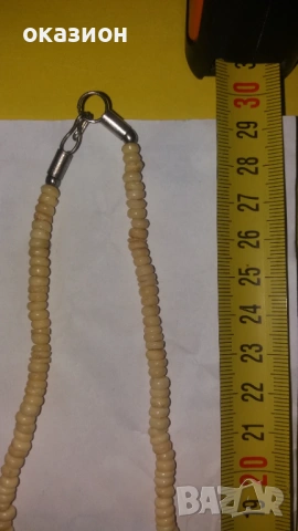 стар гердан слонова кост, снимка 2 - Антикварни и старинни предмети - 53064914