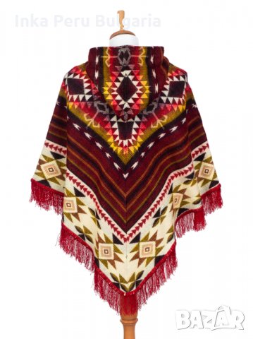 Автентично еквадорско дамско вълнено пончо, различни цветове, снимка 7 - Блузи с дълъг ръкав и пуловери - 35855974