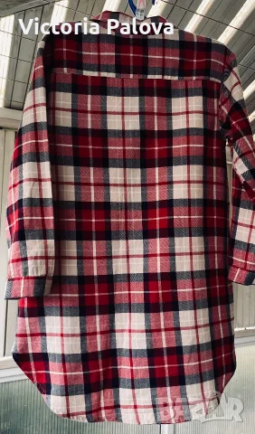  Детска карирана туника Zara Girls - размер 122, снимка 3 - Детски Блузи и туники - 56062185