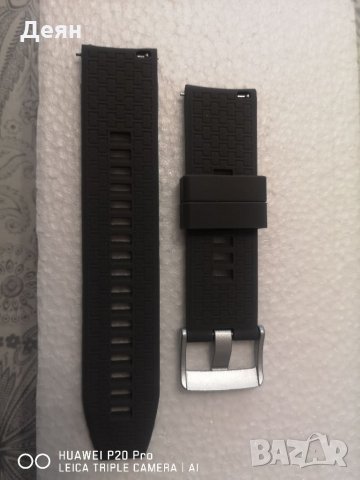Силиконова каишка за huawei gt2 , снимка 4 - Каишки за часовници - 35670176