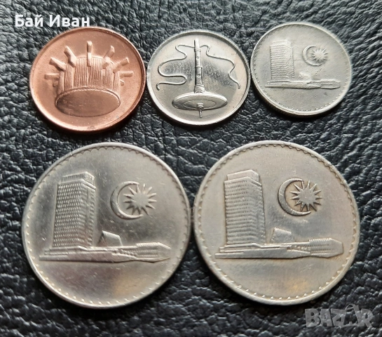 Лот монети 1 , 5 и 20 сен Малайзия -без повтарящи се !, снимка 3 - Нумизматика и бонистика - 53045793