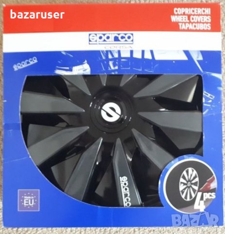 Нов К-т Тасове за Джанти 15" Sparco PC1591BKGR Черно/Сиво - 60.20 лв., снимка 8 - Аксесоари и консумативи - 32723844