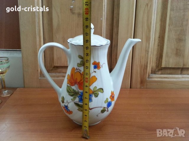 Стар български порцелан кана чийник, снимка 2 - Антикварни и старинни предмети - 34176826