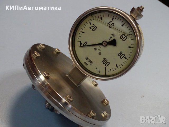 манометър Wika 1.4571 ф100 0/100 mmHg, снимка 7 - Резервни части за машини - 34641920