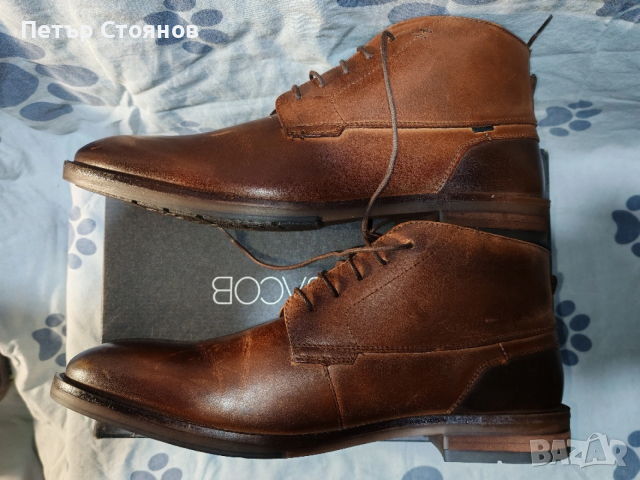 Удобни мъжки кларкове от естествена кожа Oliver Jacob № 45, снимка 8 - Мъжки боти - 53793206
