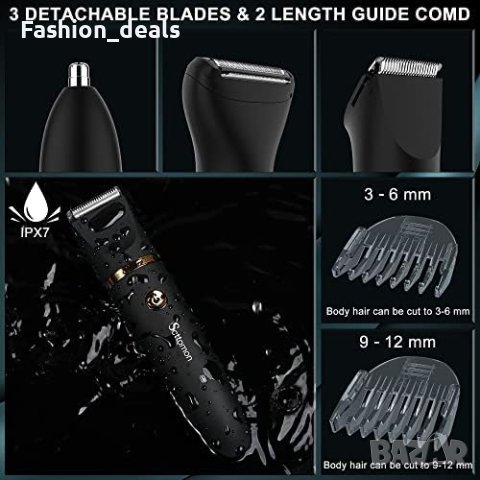 Нов Електрически тример машинка за подстригване на коса брада за мъже, снимка 3 - Друга електроника - 41442210