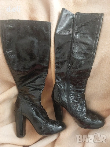 MIU MIU Original Size 37 100% Кожа Уникални ботуши , снимка 2 - Дамски ботуши - 52603802