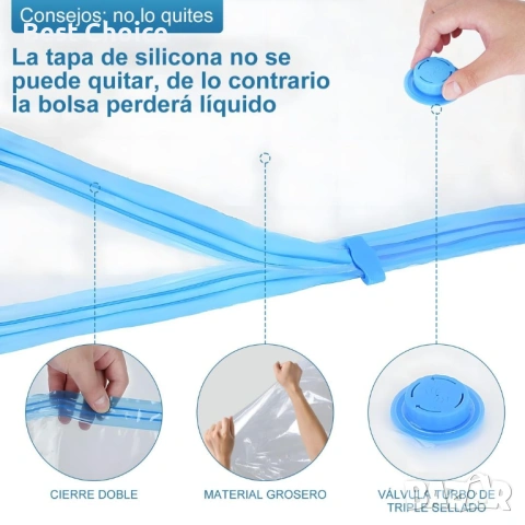 вакумни торби за съхранение на дрехи и завивки с включена електрическа помпа, снимка 7 - Други стоки за дома - 53053931