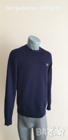 Fred Perry Wool/ Cotton  Mens Size S НОВО!  ОРИГИНАЛ! Мъжки тънък Вълнен Пуловер!, снимка 3 - Пуловери - 42553297