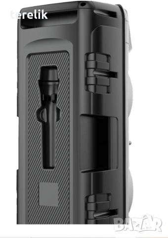 Cobra Нова ZQS 8210 2х8 120W 6500mah 2 микрофона ПРЕНОСИМА КАРАОКЕ КОЛОНА От вносител 12 месеца гар, снимка 12 - Тонколони - 53165404