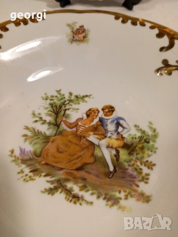 порцеланови чинии с позлата Ромео и Жулиета полски порцелан Wawel   6/4, снимка 8 - Чинии - 44464705