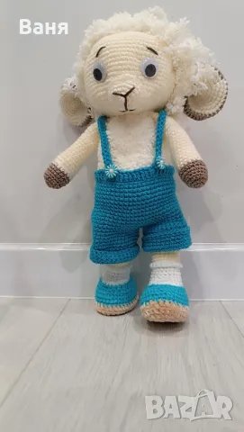 Ръчно плетена овца, снимка 6 - Кукли - 50364128