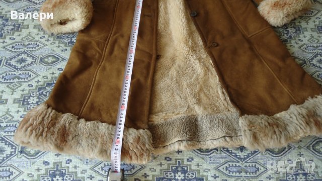 Дамски дълъг кожух-агнешка кожа естествена-монголски, снимка 4 - Други - 38712436