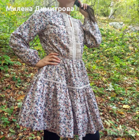 Дамска рокля с дълъг ръкав , снимка 9 - Рокли - 50063143