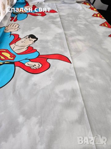 Детски спални комплекти от Ранфорс 100% памук - Супермен, снимка 3 - Спално бельо и завивки - 40890901