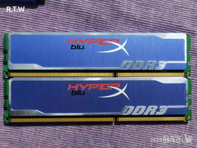 RAM памет модули 4GB (2x2GB) Kingston HyperX blu, DDR3 1333MHz