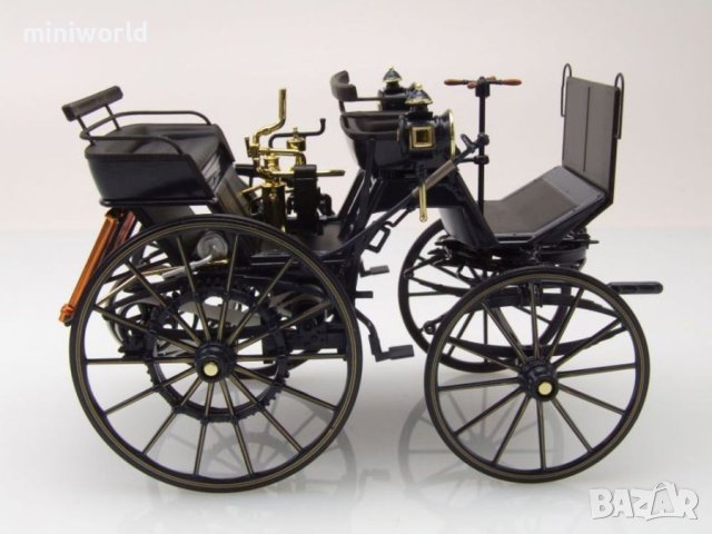 Daimler Motorkutsche 1886 - мащаб 1:18 на Norev моделът е нов в кутия, снимка 4 - Колекции - 41951305