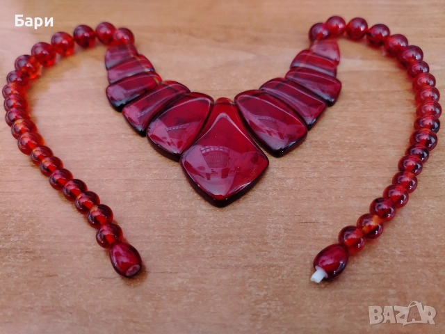 Красив гердан от кехлибар 3, снимка 2 - Колиета, медальони, синджири - 53614352