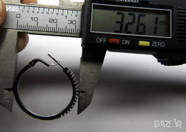 Обеци бяло злато, снимка 2 - Обеци - 44734302