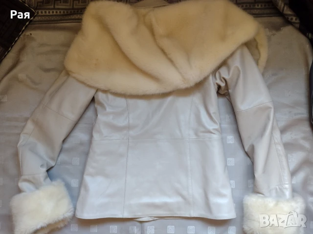 Елегантно кожено яке, снимка 12 - Якета - 50672679