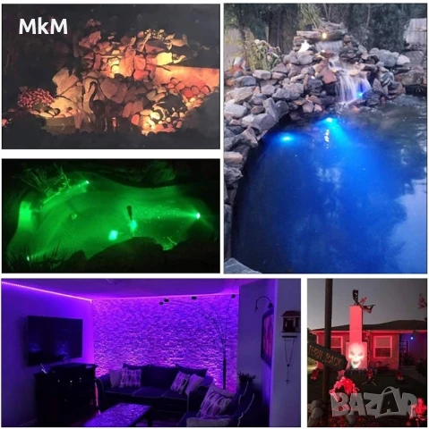 Led декорация -водопотопяеми пейзажни RGB цветни лампички