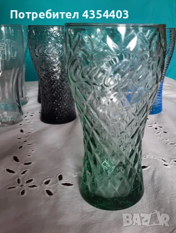 Стъклени чаши Coca-Cola, снимка 3 - Чаши - 49000343