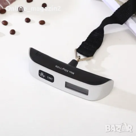 Портативна електронна везна до 50 кг. с LCD дисплей с подсветка, снимка 1