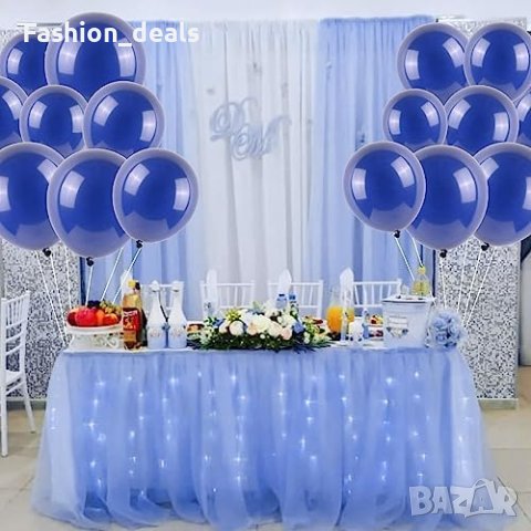 Нови Военноморски сини балони, 55 броя 5 и 12 инча Рожден ден Събитие Декорация, снимка 5 - Други - 42248075