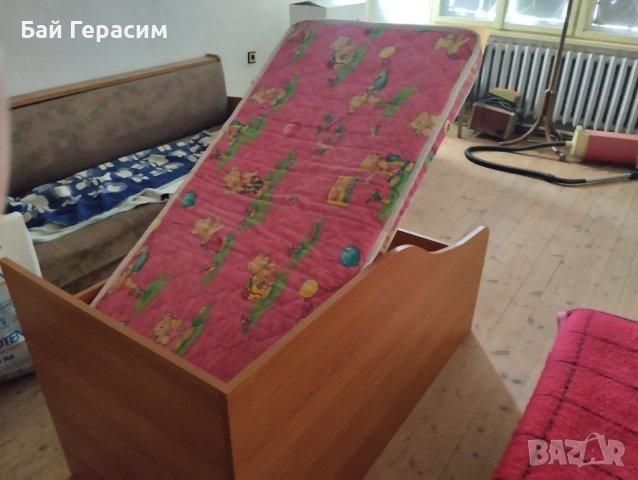Детско креватче легло 145/75 см матрак кокос, снимка 2 - Мебели за детската стая - 40829008