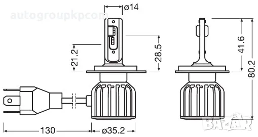 OSRAM - LED крушки H4 ПРОМО!!!!!, 12/24V, 15W, 6000 К - Комплект 2бр, Гаранция 5г., снимка 4 - Аксесоари и консумативи - 36068281