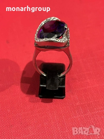 Сребърен пръстен, снимка 3 - Пръстени - 53555976