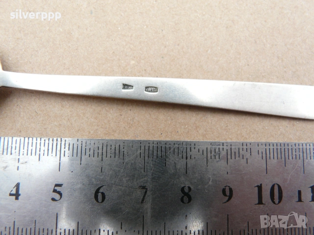  Руска сребърна лъжичка , снимка 2 - Други ценни предмети - 53045701