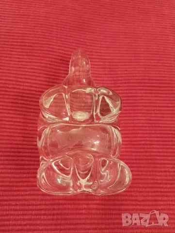 Стъклен свещник, слон. , снимка 4 - Декорация за дома - 47772959