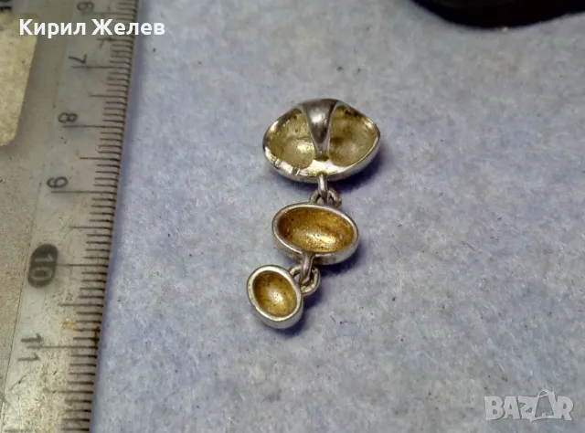 ФЕШЪН АРТ ПОСРЕБРЕН МЕДАЛЬОН от БЛАГОРОДНА НЕРЪЖДАЕМА СТОМАНА 40523, снимка 5 - Колиета, медальони, синджири - 49704370