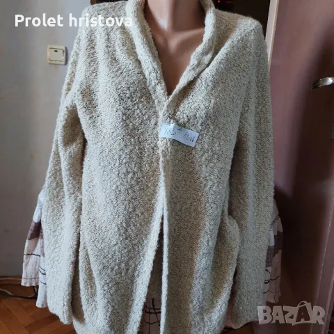 Плетено манто,с ламе, снимка 2 - Блузи с дълъг ръкав и пуловери - 47351684