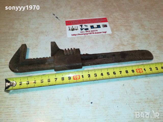 СТАР РАЗДВИЖЕН КЛЮЧ ВНОС ГЕРМАНИЯ 1410212003, снимка 10 - Антикварни и старинни предмети - 34466470