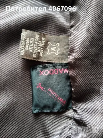 Мъжко кожено яке MADDOX - размер XL, снимка 5 - Якета - 49668207